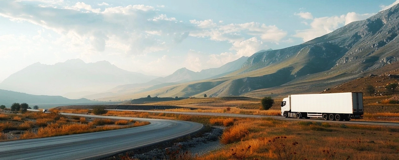 White truck transporting grain for export to SADC countries